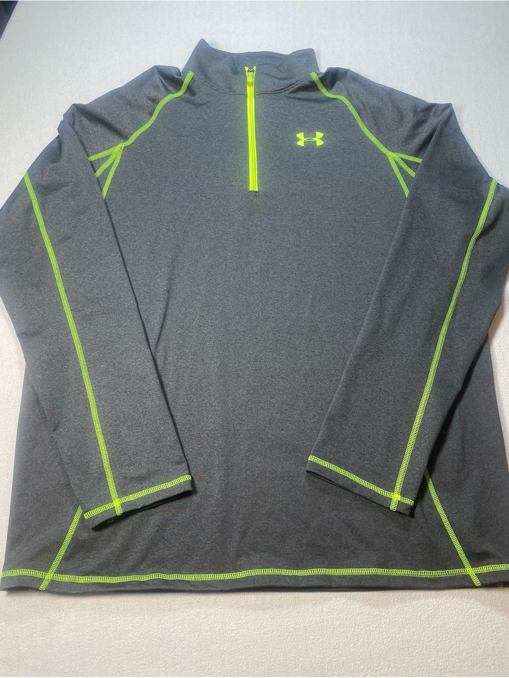 Under Armour Gray Half-Zip Cold GearPerformance Pullover XL Loose